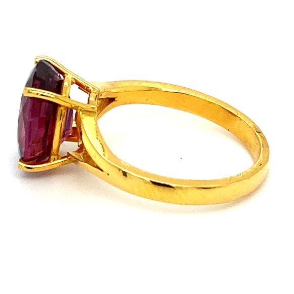 GIA Certified Spinel 5.50ct Solid 22K Gold Ring - Picture 5 of 7